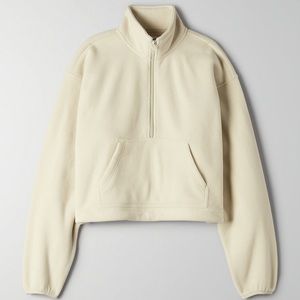 Aritzia TNA Polar 1/2 Zip Sweater
